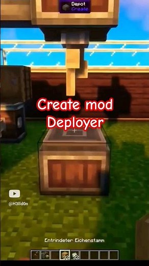 Deployer / Einsatzgerät erklärt! #shorts #minecraft #createmod #moddedminecraft