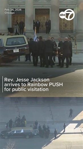 The celebration of life of Rev. Jesse Jackson began Thursday. Rev. Jackson arrived at Rainbow PUSH in Chicago for public visitation. | ABC 7 Chicago