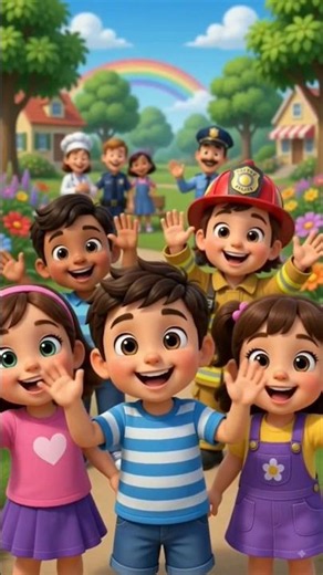 My Neighborhood Song 🌈🏡 | Fun Learning Song for Kids |#Shorts#viral #knowledge