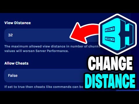 How To Change Render Distance On Bisect Hosting Server! - Tutorial