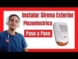 How to connect an outdoor alarm siren. PIEZOELECTRIC SIREN
