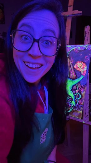 It’s completed!!! Happy to gain @The Funky Poodle as family! If you haven’t go check them out!! Thank you everyone for everything 🫶💚#fyp #thefunkypoodle #poodles #dinosaur #art