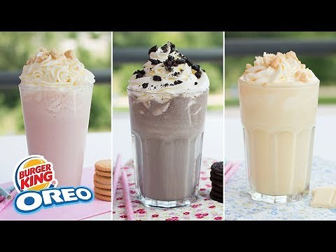 3 batidos con OREO de BURGER KING | Deliciosos y Muy Fáciles