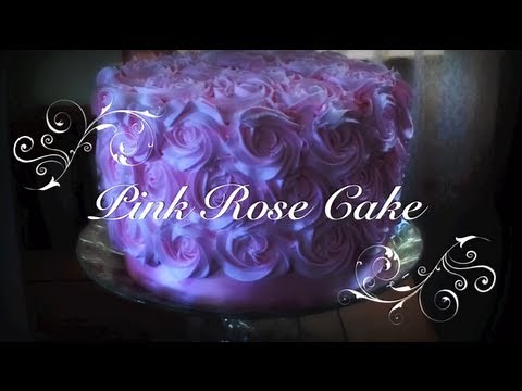 Pink Rose Cake
