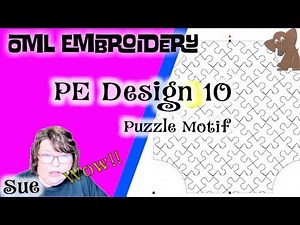 Brother PEDesign 10: Digitizing tutorial PUZZLE MOTIF (OML Embroidery)