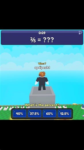 Math Tower Race Roblox #shorts