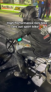 Mini Drag Bike Calls Out Sport Bike! 😮 | CycleDrag