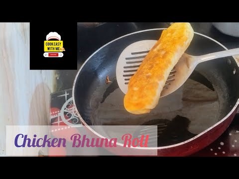Street style Chicken Bhuna Roll|chicken bhuna roll #iftarrecipe #snacks