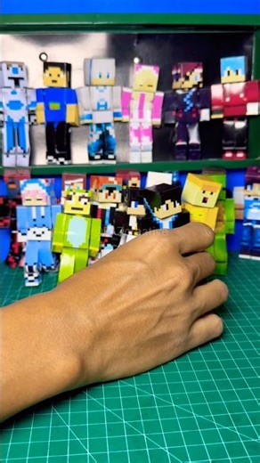 Papercraft Minecraft Versi bendable #shorts