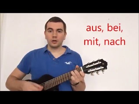 das Dativ-Präpositionen-Lied