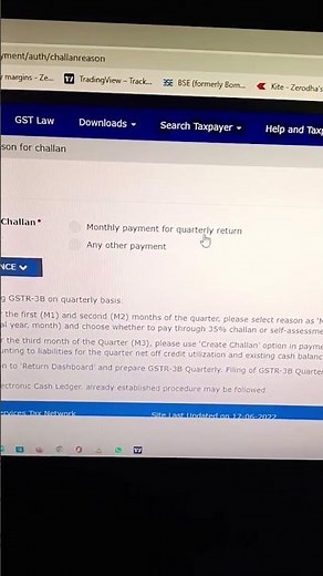 How to create challan on Gst portal