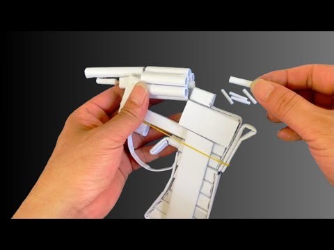 HOW TO MAKE A PAPER REVOLVER – HOW TO FOLD PAPER GUN ( Part 1)