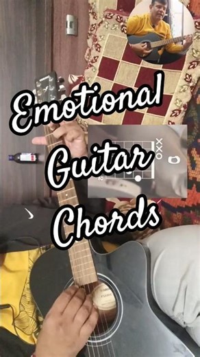 Emotional guitar chords progression #guitartutorial by shivesh