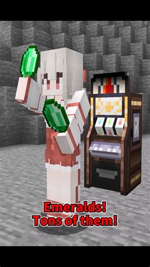 Play a Slot Machine in Minecraft! Slots Machine Showcase 【#shorts #Minecraft #mod】