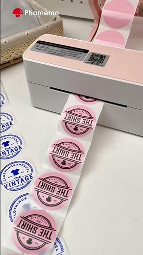 Print size, logo & shipping labels with Phomemo 241BT label printer!😍 #phomemo #labelprinter #order