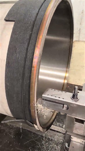 Machining 1330 Diameter Boiler on Lathe