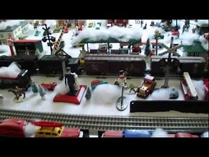 lionel polar express christmas model train layout 2012 chandler arizona USA
