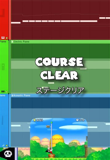 Super Mario Bros Course Clear Theme Music Experience
