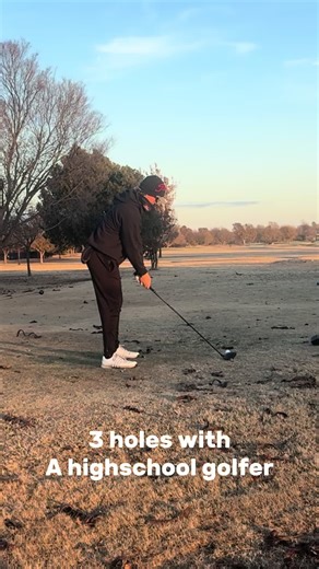 First video. 3 sloppy holes of golf. #golf #highschoolgolf