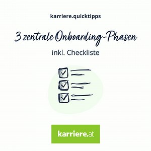 Wie ist der perfekte Onboarding-Prozess aufgebaut? 👀 Im Beitrag erfährst du die drei zentralen Onboarding-Phasen. Außerdem gibt es eine Checkliste mit Aufgaben, die in der jeweiligen Phase zu berücksichtigen sind. Mehr rund ums Thema findest du in unserem Onboarding-Guide. Die zentrale Frage darin: „Wie integriert man Mitarbeitende erfolgreich ins Unternehmen?“. 💚 Den Link findest du in den Kommentaren. Was ist deiner Meinung nach im Onboarding-Prozess besonders wichtig? | karriere.at