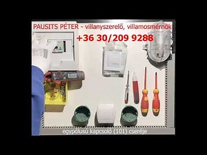 Egypólusú kapcsoló (101) cseréje