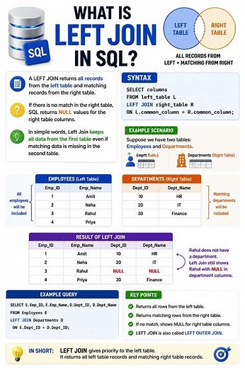 What is Left Join in SQL?