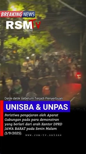 Detik-detik sebelum penyerbuan aparat ke unisba dan Unpas di bandung #unpas #unisba