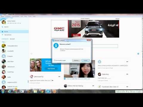 How To Delete People Off Skype