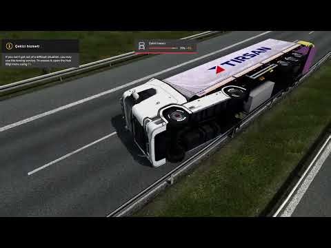 Euro Truck Simulator 2 ets 2 tam sürüm scanıa 770S ile bol kazalı ve rötardar sesi ile güzel video