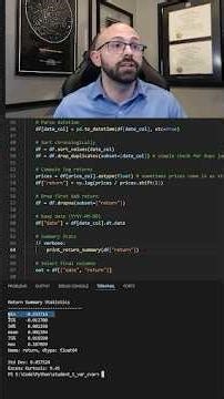 Python Tutorial: Log Returns for BTC VaR & CVaR