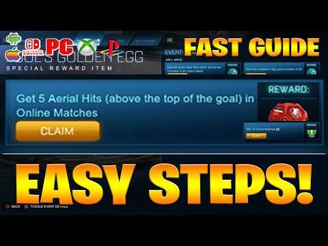 Get 5 Aerial Hits (above the top of the goal) in Online Matches Rocket League Training Wheels Event!