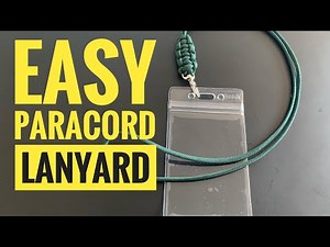 Easy Cobra Weave Paracord Lanyard