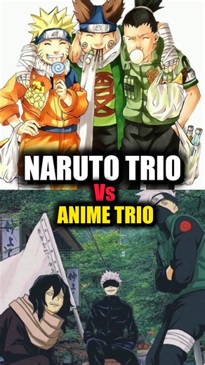 Naruto 3 Character Trio vs 3 Massive Level Anime Character 🤯🔥 #shorts #naruto #anime