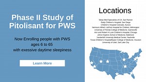Pitolisant for People with Prader-Willi Syndrome & Excessive Daytime Sleepiness  - the TEMPO Study