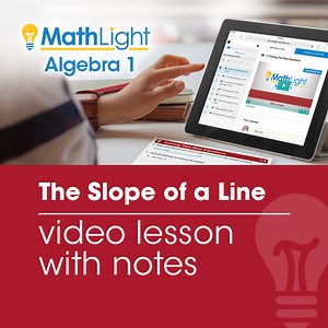 The Slope of a Line Video Lesson with Guided Notes
