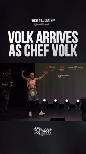 Alexander Volkanovski arrived to the press conference as ‘Chef Volk’ #ufc #mma #ufc325 | West Till Death