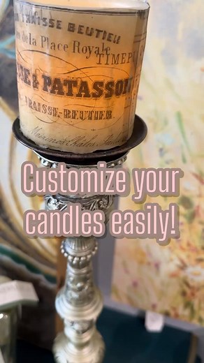 4.9K views · 106 reactions | No more boring beige candles!! Customize to your style and it’s easy. | Rustic Rehabs | Facebook