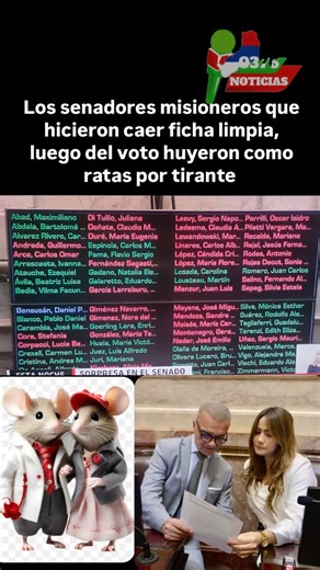 Carlos Arce y Sonia Rojas Decut, quedarán en la historia como los políticos que defendieron la corrupción en la política. Alcahuetes de su jefe político, Carlos Rovira, sin convicción ni poder de decisión, no se atrevieron a responderle a la voluntad del pueblo al que representan. La historia ya los juzgó. | 0376 Noticias