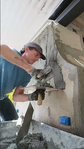 Fireplace BBQ Stucco Base #shorts