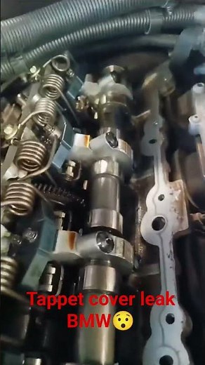 BMW Engine Oil Leak Problem? Tappet Cover Packing Replacement BMW Tappet Cover Gasket Leak Repair 😳