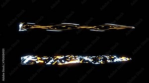 lighting effects on a black background. Animated lightning in a new style