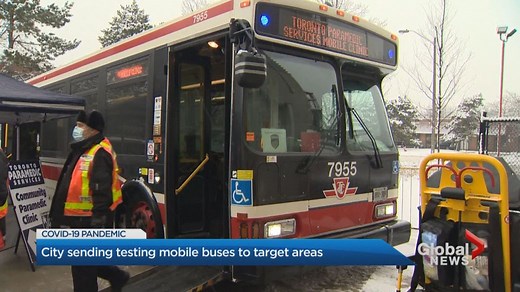 Toronto begins using TTC buses for COVID-19 testing