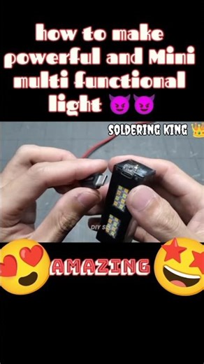 how to make powerful and meaning and multifunctional LED light#easy #diy #amazing #popular #shorts 🤩