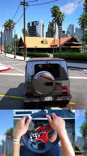 Realistic Driving Mercedes G65 AMG MOZA Steering Wheel POV