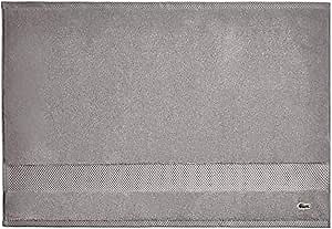Lacoste Heritage 100% Supima Cotton Tub Mat, Meteorite, 21" x 31" – Highly Absorbent & Quick Drying, Premium Super Soft Bath Towel, Bathroom Essential, Gift for All Occasions, Machine Washable