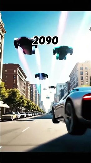 AI Reveals Cars in the Year 2090 🚀 | Flying Cars, Futuristic Roads & AI Vehicles | #youtubeshorts