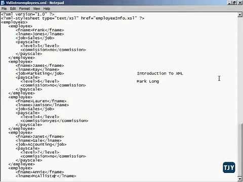 XML Tutorial 1 Introduction