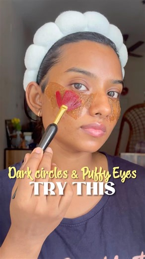 DIY under eye mask for dark circle & puffy eyes #undereyecircles #diymask #eyemask