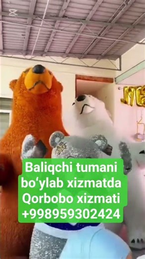 Ayiq tedi Mishka animator multfilm qahramonlari
