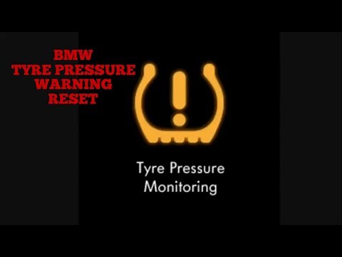 How to Reset BMW Tyre Pressure Warning System tpws flat tyre light